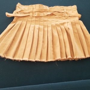 Pleated Mini-Skirt